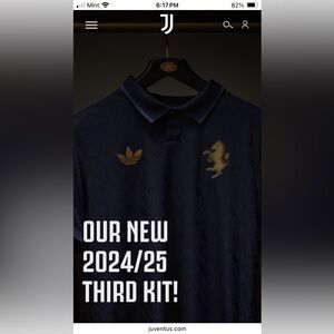 Adidas navy blue Juventus soccer jersey
